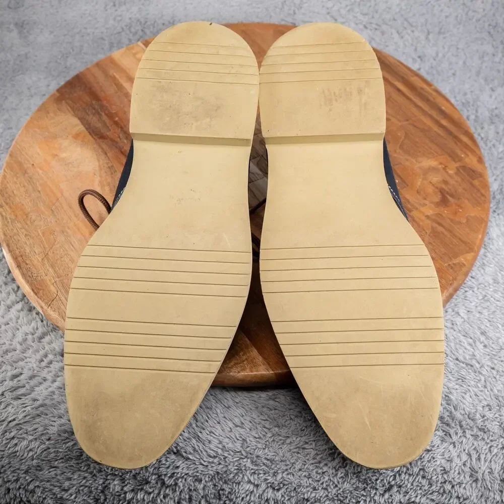 Banana Repubic Oxford Navy Suede Lace Up Shoes Men Size 10.5‎ M